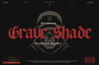 Grave Shade Font Design and Creative Uses