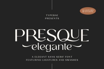 Presque Elegante Font for Stylish Design Projects