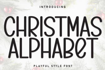Christmas Alphabet Font Design Ideas