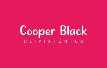 Cooper Black Font Design Ideas and Uses